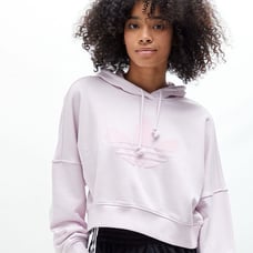Adidas Light Pink '80s Cropped Hoodie size Small