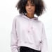 Adidas Light Pink '80s Cropped Hoodie size Small