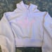 Adidas Light Pink '80s Cropped Hoodie size Small