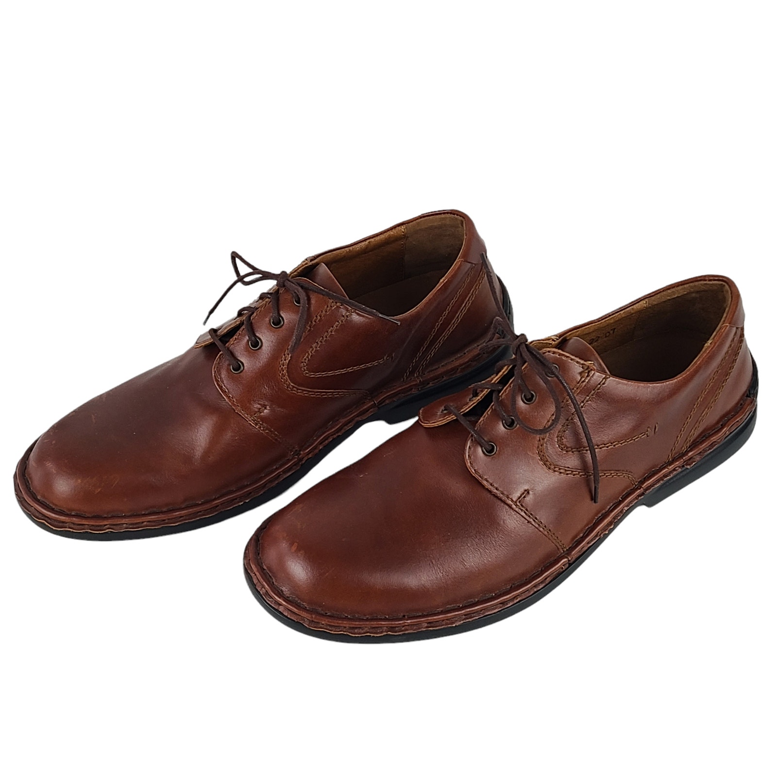 Josef Seibel brown comfort brogue leather toe cap EU 43 US 12