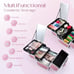 Pink Makeup 2 Trays Mirror Storage Case Cosmetic Box