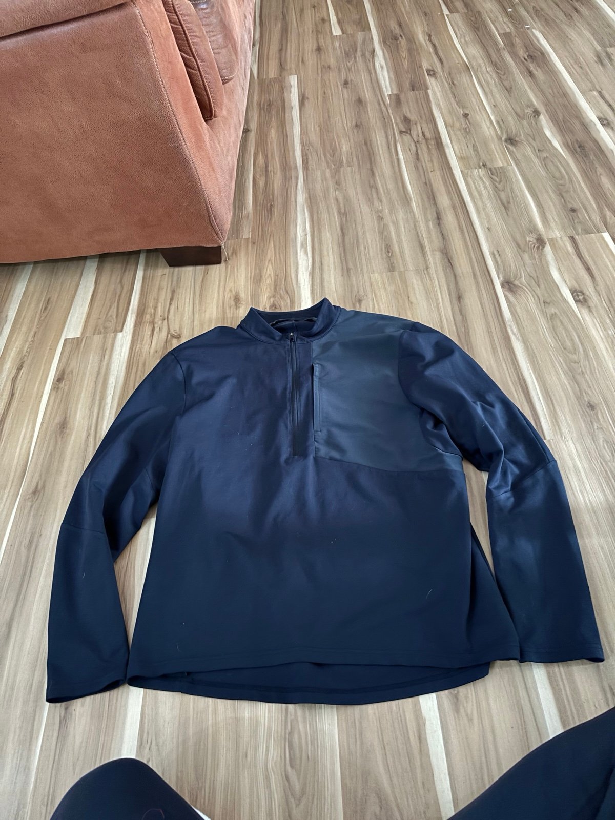 Lululemon Division 1/2 Zip Pullover Mens Large Long Sleeve Black Athleisure