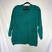 Vintage Teal Colored Beaded Classiques Womens Sweater-Sz Large
