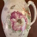 Lovely Antique Austria Karlsbad Floral Ceramic Lidded Tankard/Pitcher