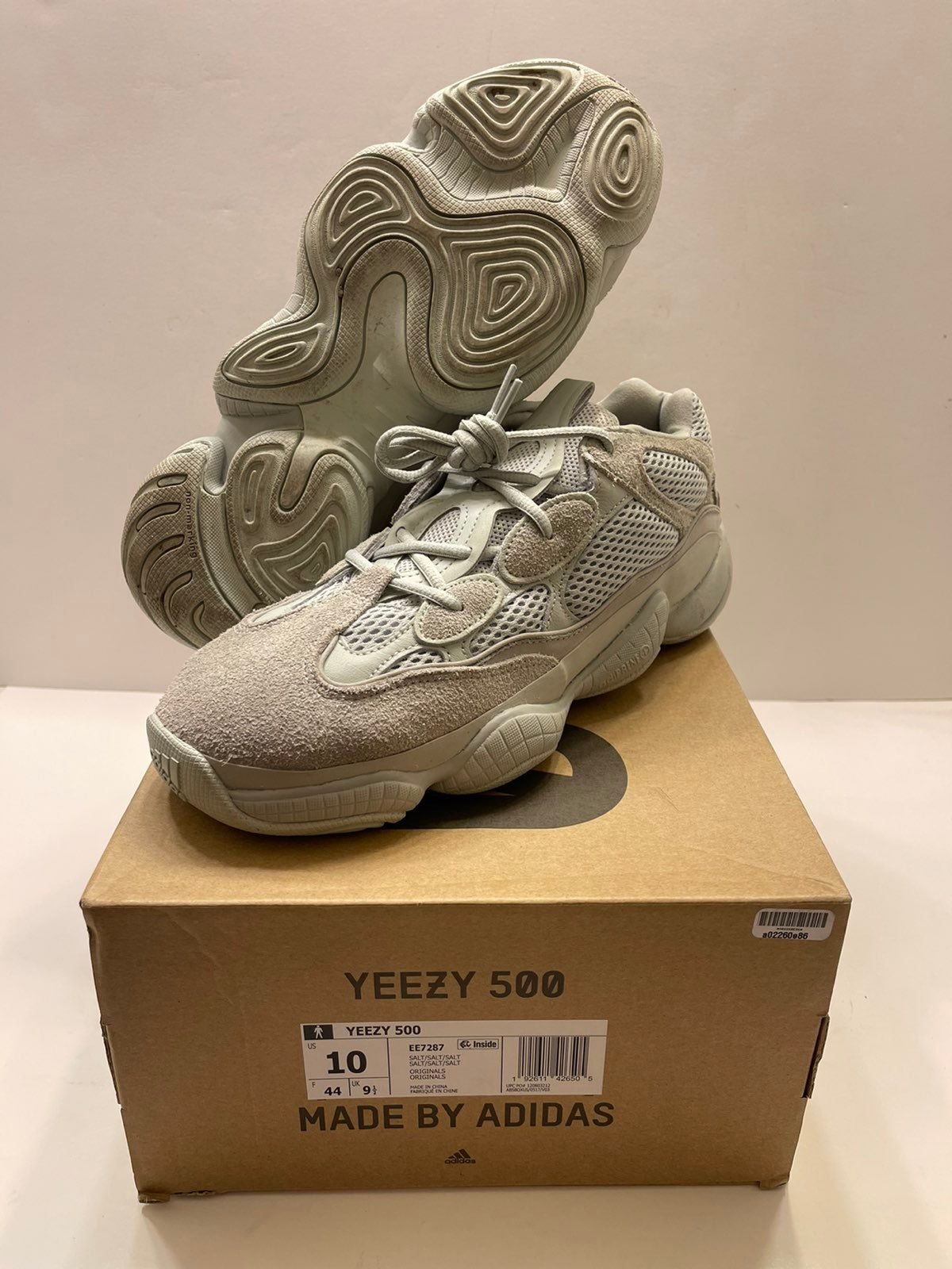 ADIDAS YEEZY 500 USED SIZE 10 BLUSH SALT EE7287 KANYE WEST BOOST VNDS