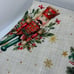 Max Studios Christmas Tree Skirt 52 Lined Nutcracker Holly Snowflakes Metallic