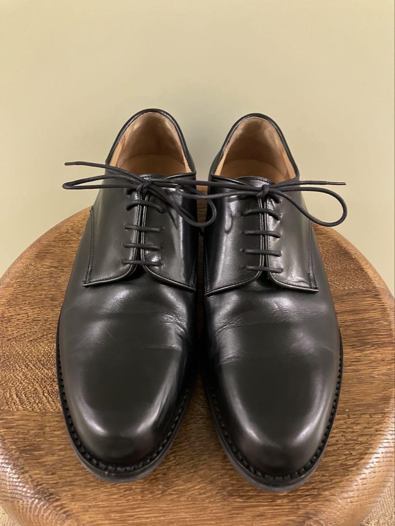 WALTER STEIGER Black Plain Derby Shoes Loafers