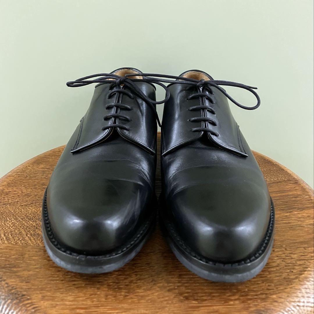 WALTER STEIGER Black Plain Derby Shoes Loafers