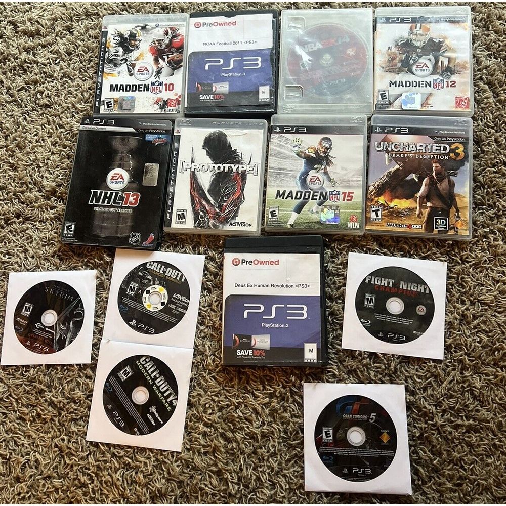 Lot Of 14 PlayStation 3 PS3 Games Madden, Call Of Duty, Fight Night, Etc.