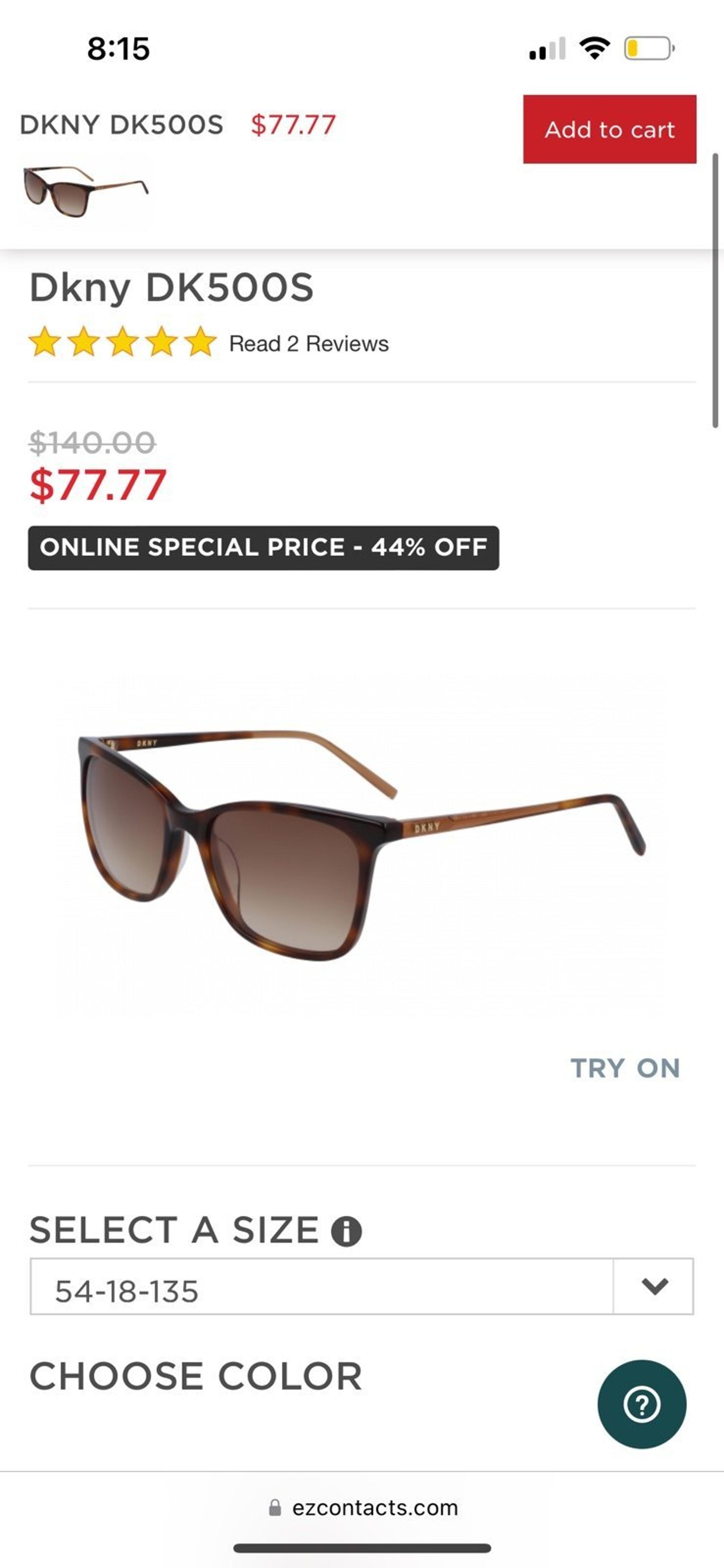 DNKY Soft Tortoise Sunglasses