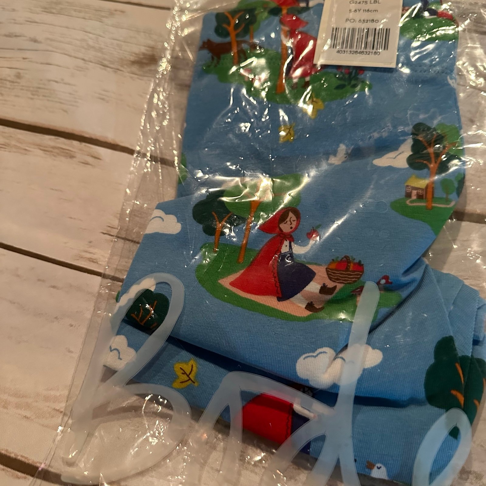 Mini boden little red riding hood leggings nwt 5/6
