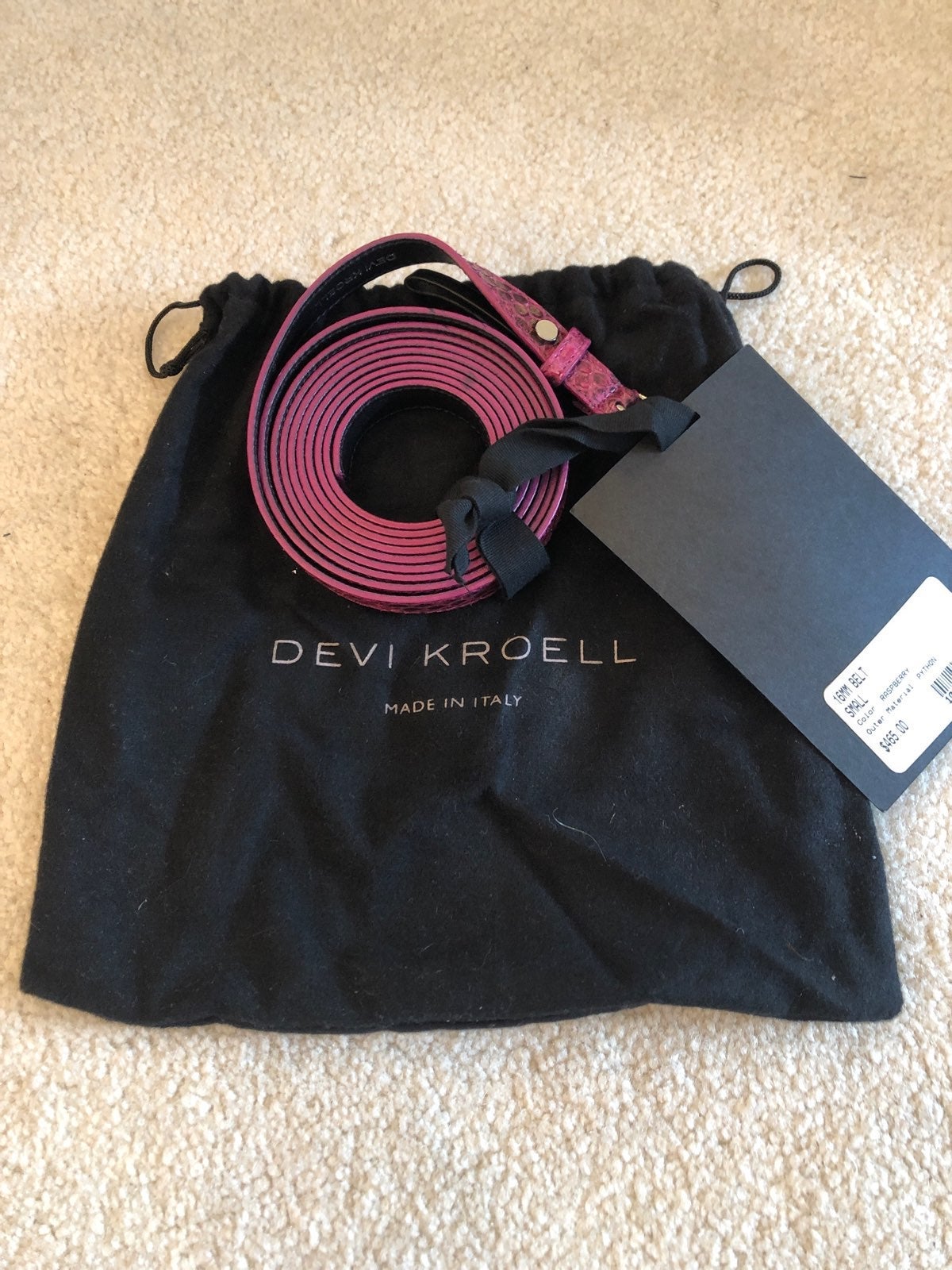 Devi Kroell Python Belt