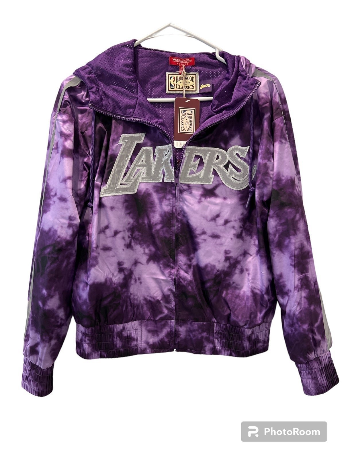 Mitchell & Ness Women’s NBA LA Lakers Reflective Galaxy Windbreaker Small NWT