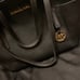 Michael Kors Black Polly Nylon/Leather Tote Bag