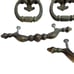 National Lock co Spade Tip Colonial Carriage House Drop Ring Bail Cabinet Drawer