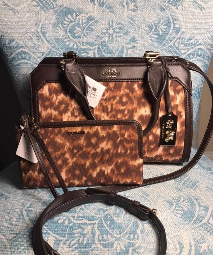 NWT RARE Coach Satchel and Wristlet