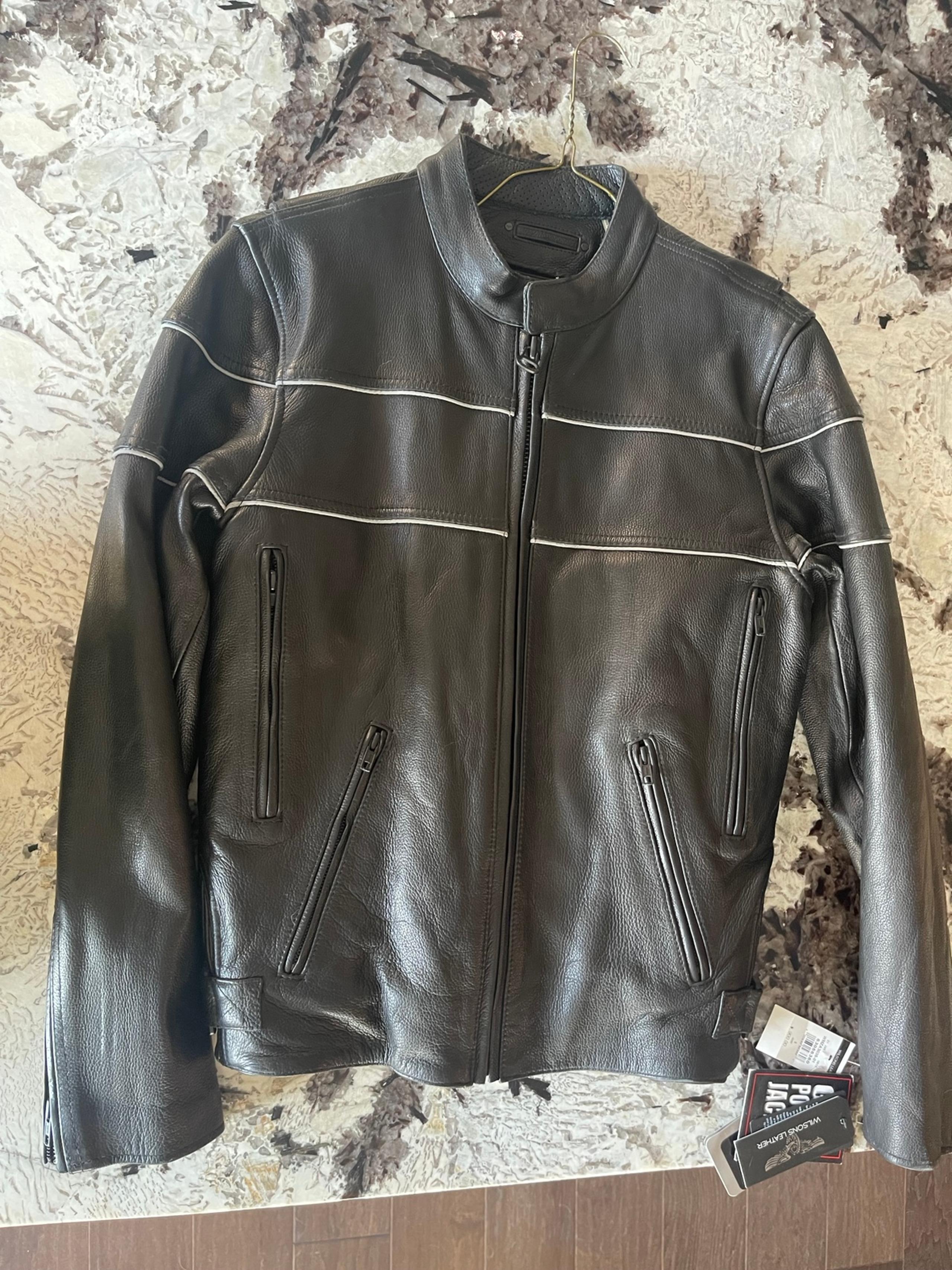 NWT Wilson’s leather motorcycle jacket Men’s Small