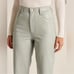 Abercrombie & Fitch Light Green Leather Pants