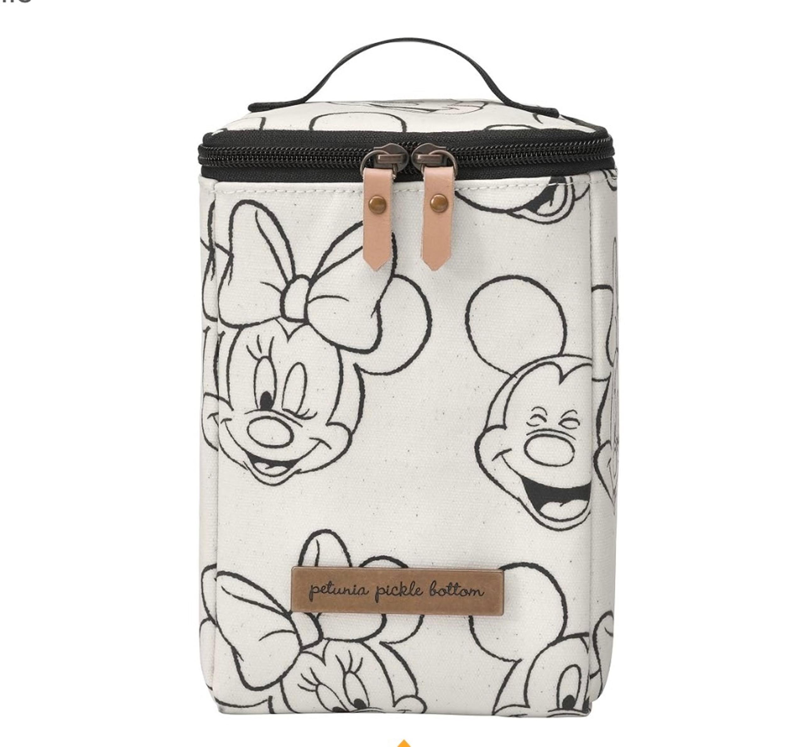 Petunia Pickle Bottom Cool Pixel Plus baby bottle cooler bag - Mickey & Minnie