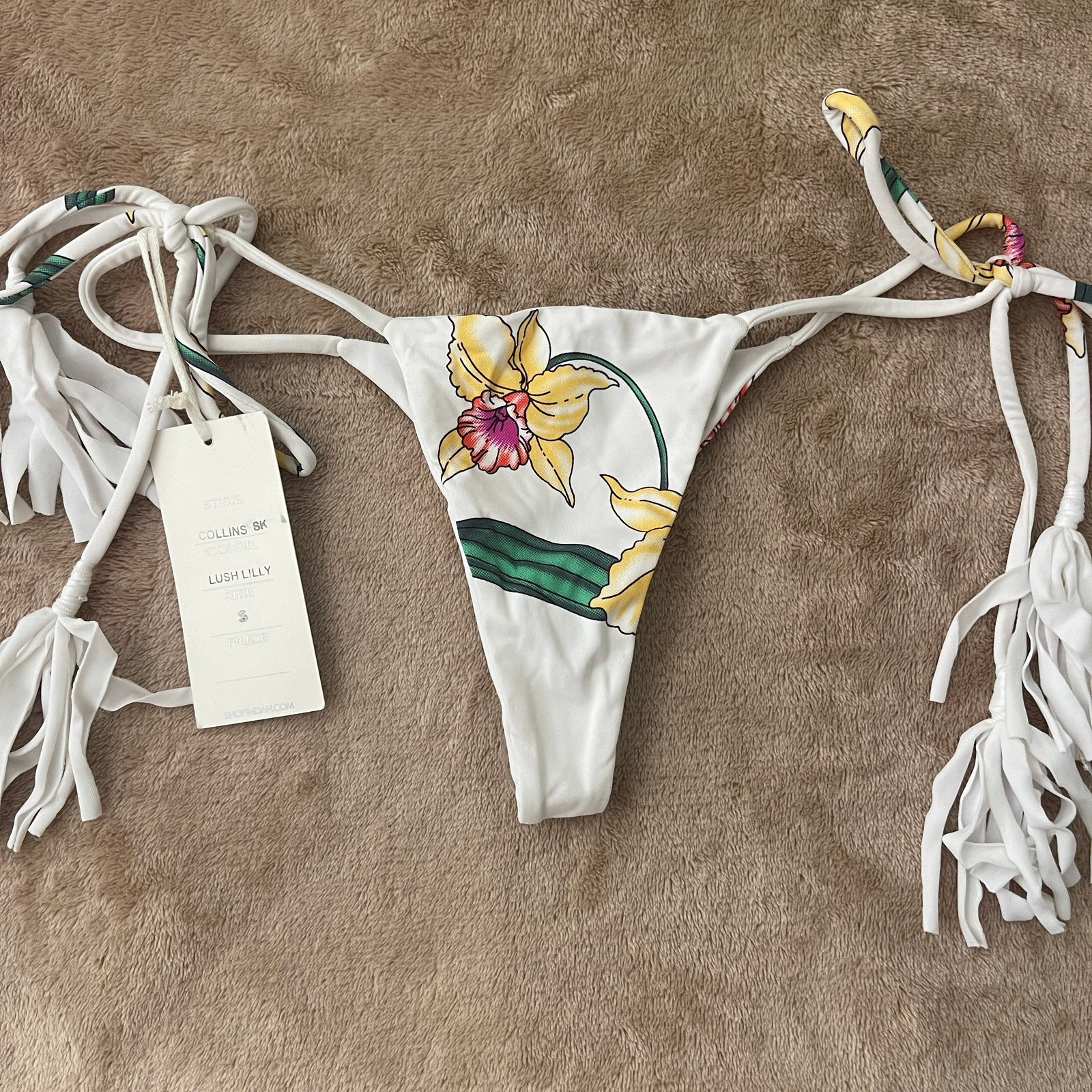 NWT Indah Small Lush Lily Bikini bottoms
