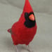 Needle Felt Cardinals: Needle Felt Animal Sculptures