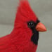 Needle Felt Cardinals: Needle Felt Animal Sculptures