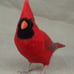 Needle Felt Cardinals: Needle Felt Animal Sculptures