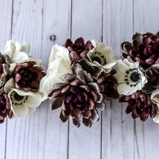 Fall decor /Crepe Paper Succulent Decor