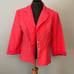 Cimmaron Women's Coral 3/4 Sleeve Button Front Blazer And Skirt 2 Piece Set