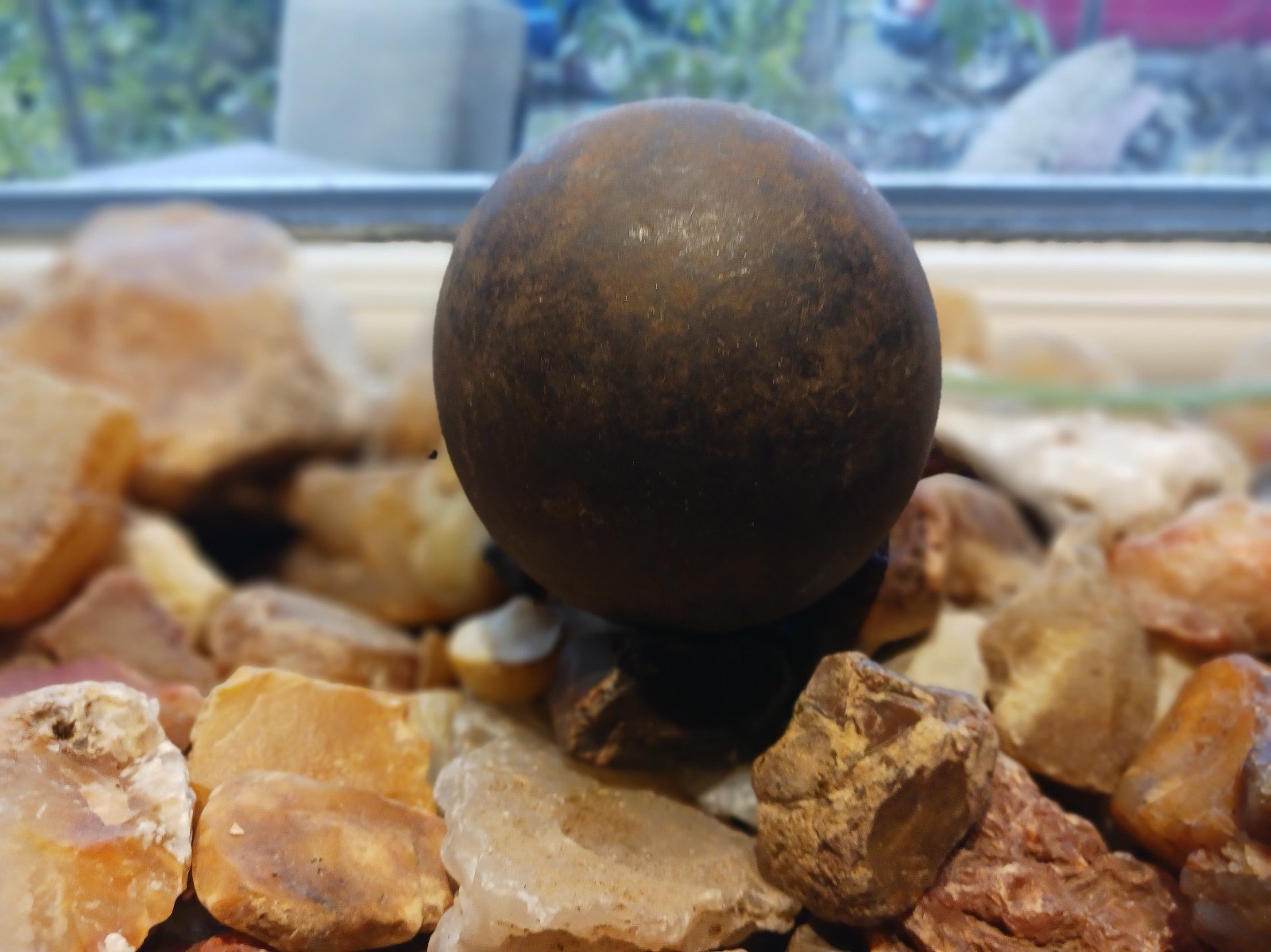 Antique shot putt