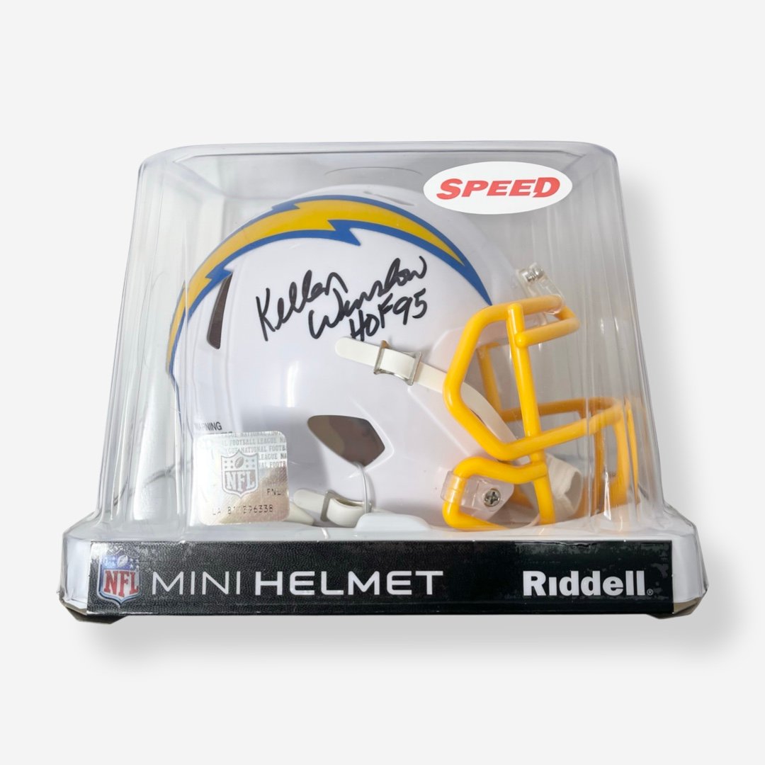 Kellen Winslow Signed Los Angeles Chargers Riddell Speed Mini Helmet