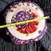Vtg Believe Santa Needlepoint Decor Pillow