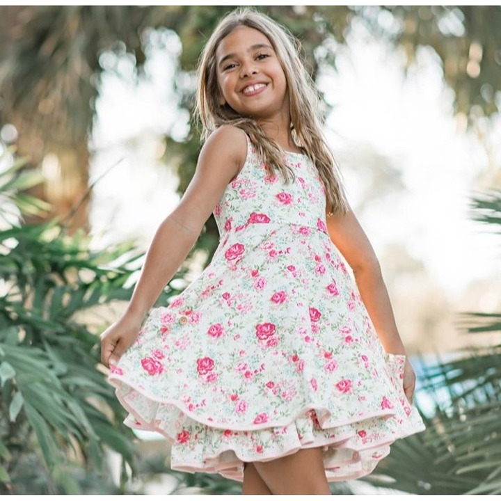 NWT SweetHoney Flowy Pinks Hazel Dress 3T