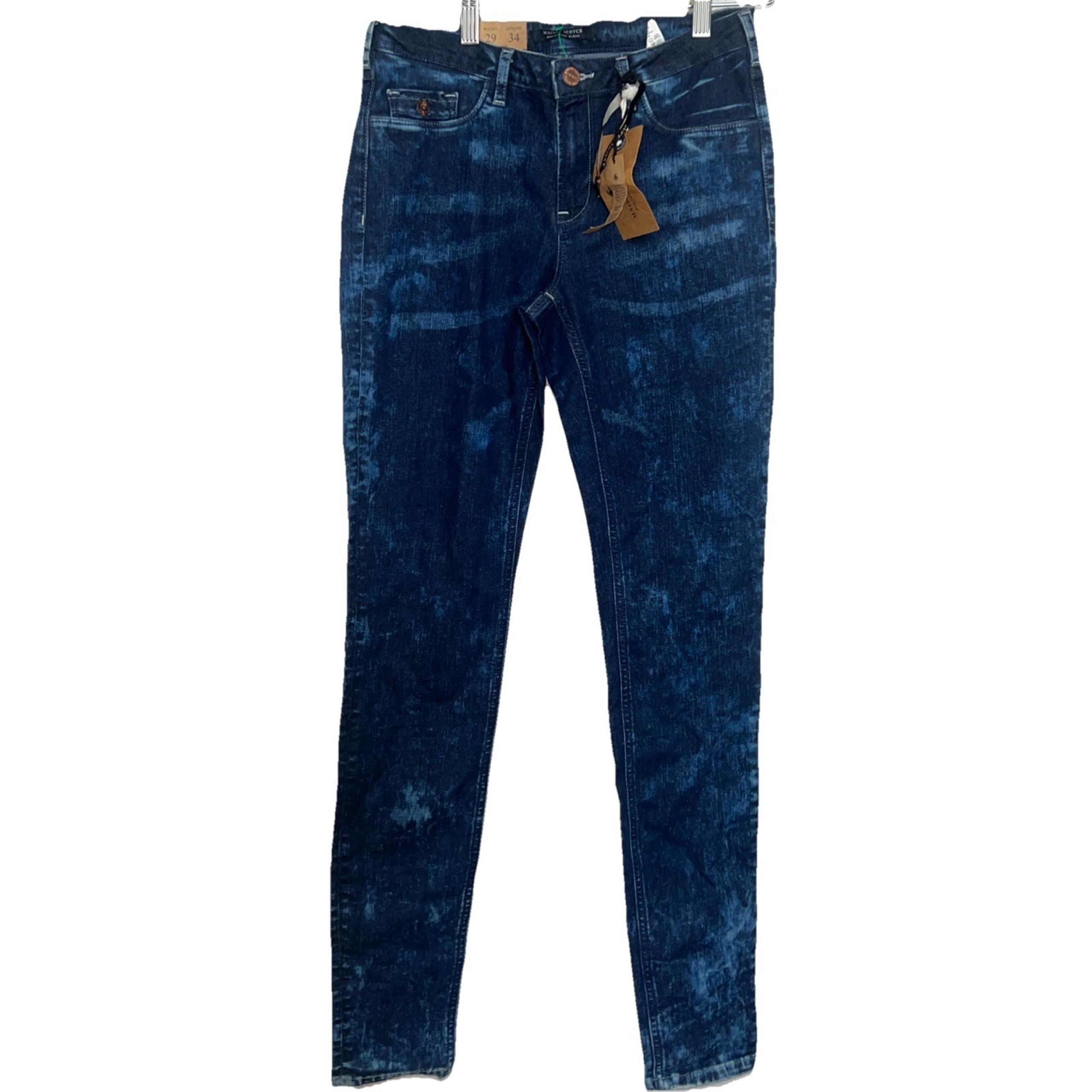 NWT Women's  Scotch&Soda Amsterdam Blauw 'La Voyage' Super Skinny Jeans,29W-34L