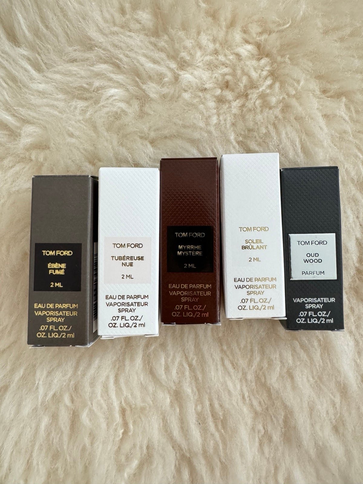 5PC. Tom Ford Perfume Sample Size Spray