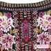 Johnny Was Women Embroidered Tunic Top Black Burnout Velvet Floral Silk S 380