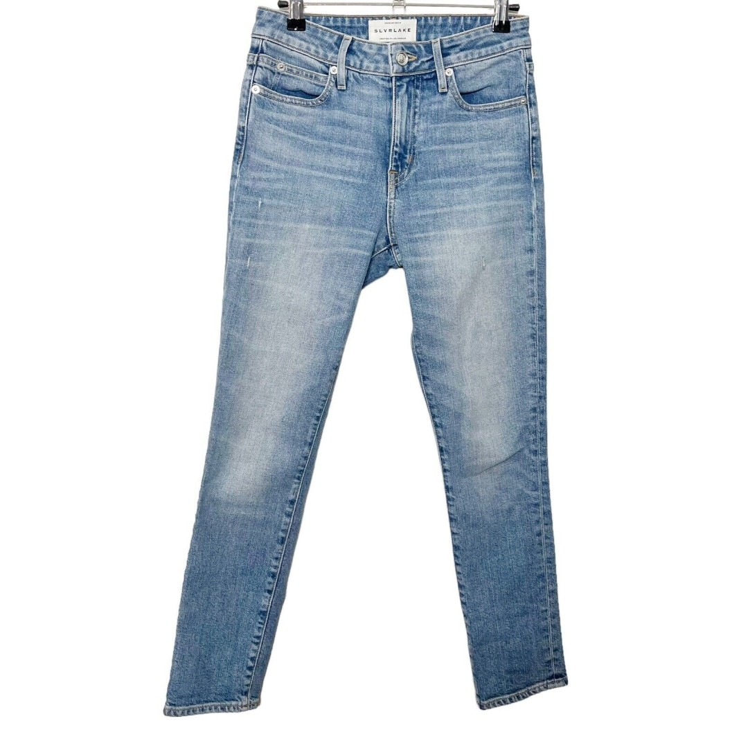 SLVRLAKE Lou Lou Skinny Jeans in Catalina Wash Mid Rise Cropped Women’s Size 25