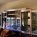 Silver and glass display cabinet (used)