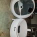 Automatic cleaning cat litter box.
