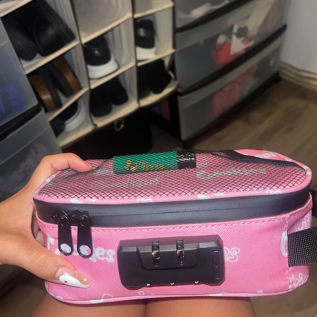 Cookies Smell Proof bag W/Combination lock Easy to carry L8.5 X W4