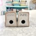 1930s 1940s vintage art deco “streamline” ceramic salt and pepper shakers