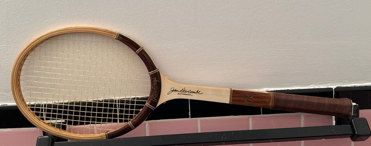 Rawlings signed John Newcombe tennis racket