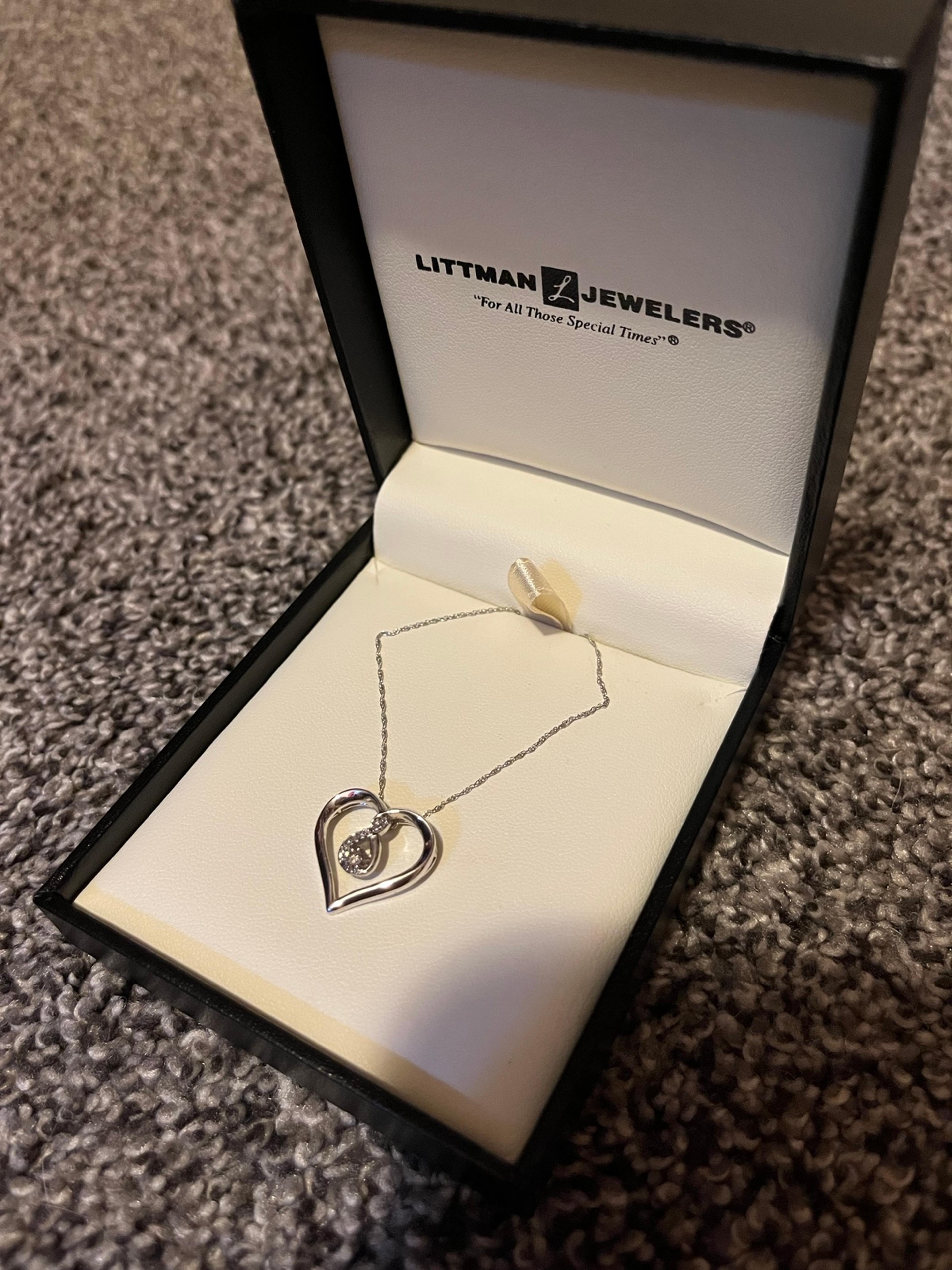 Littman jewelers diamond heart necklace Clearance