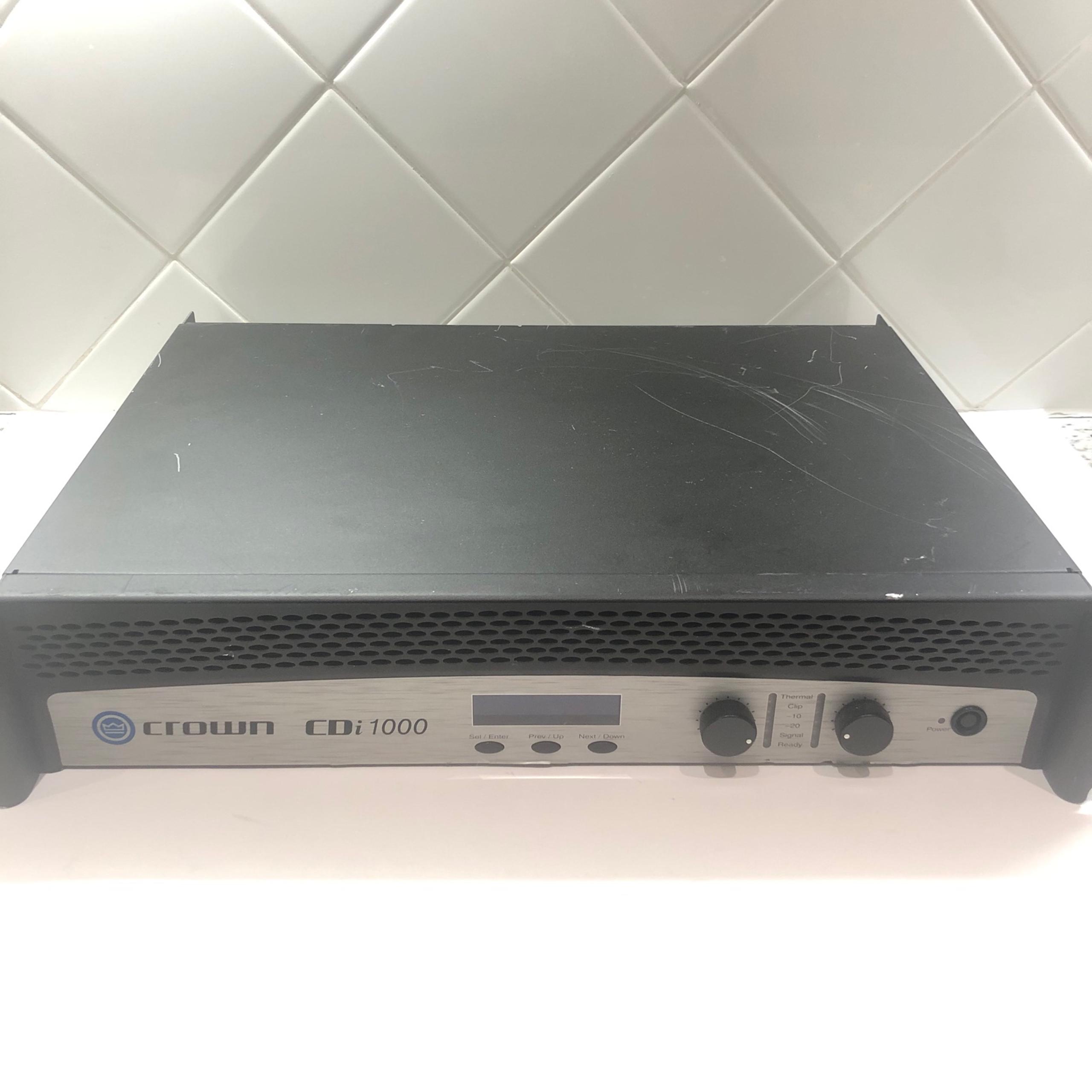 Crown CDI 1000 2-Channel Power Amplifier - Black Untested