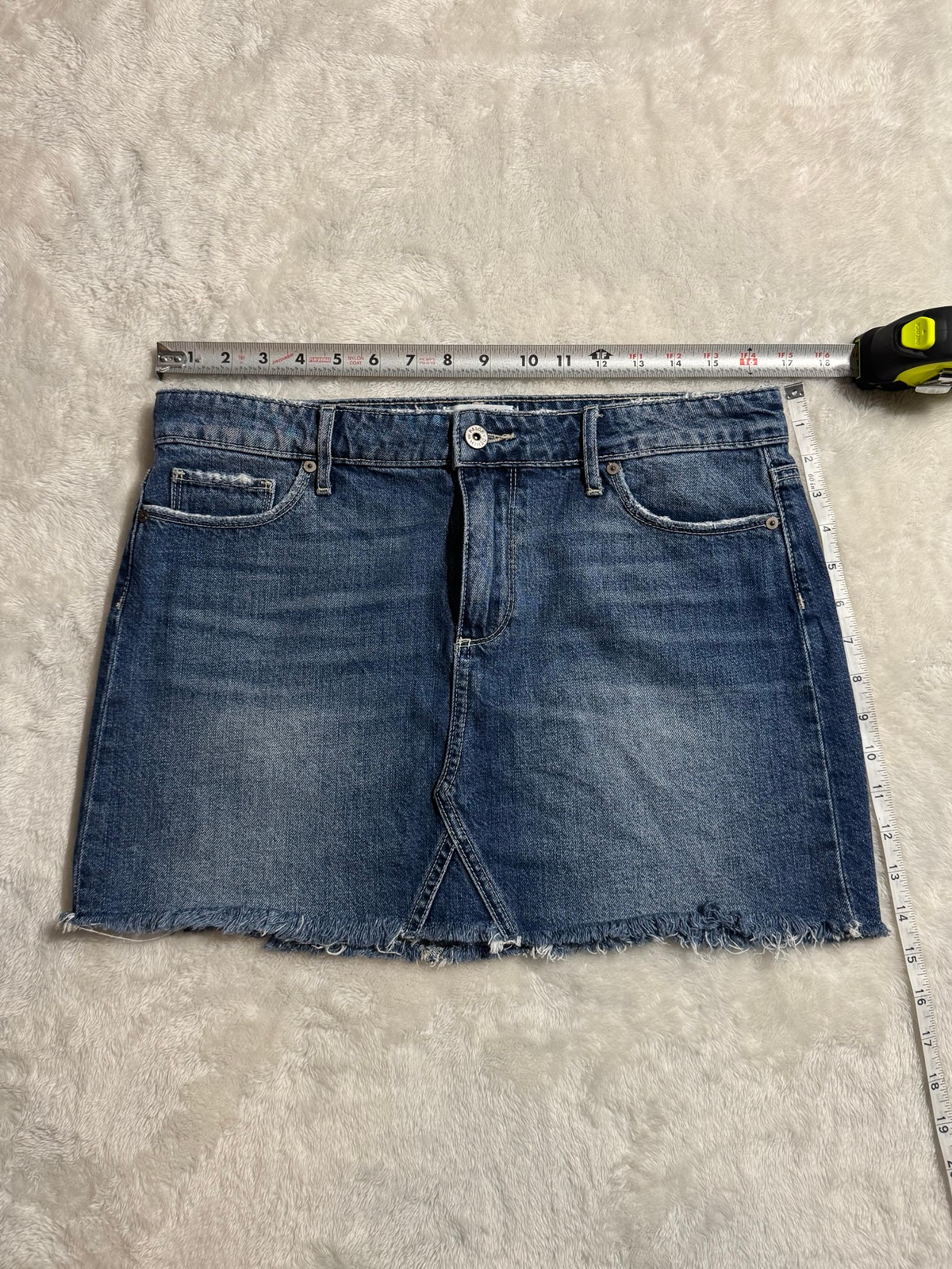 Paige Alethea Vale Denim Mini Skirt Size 29
