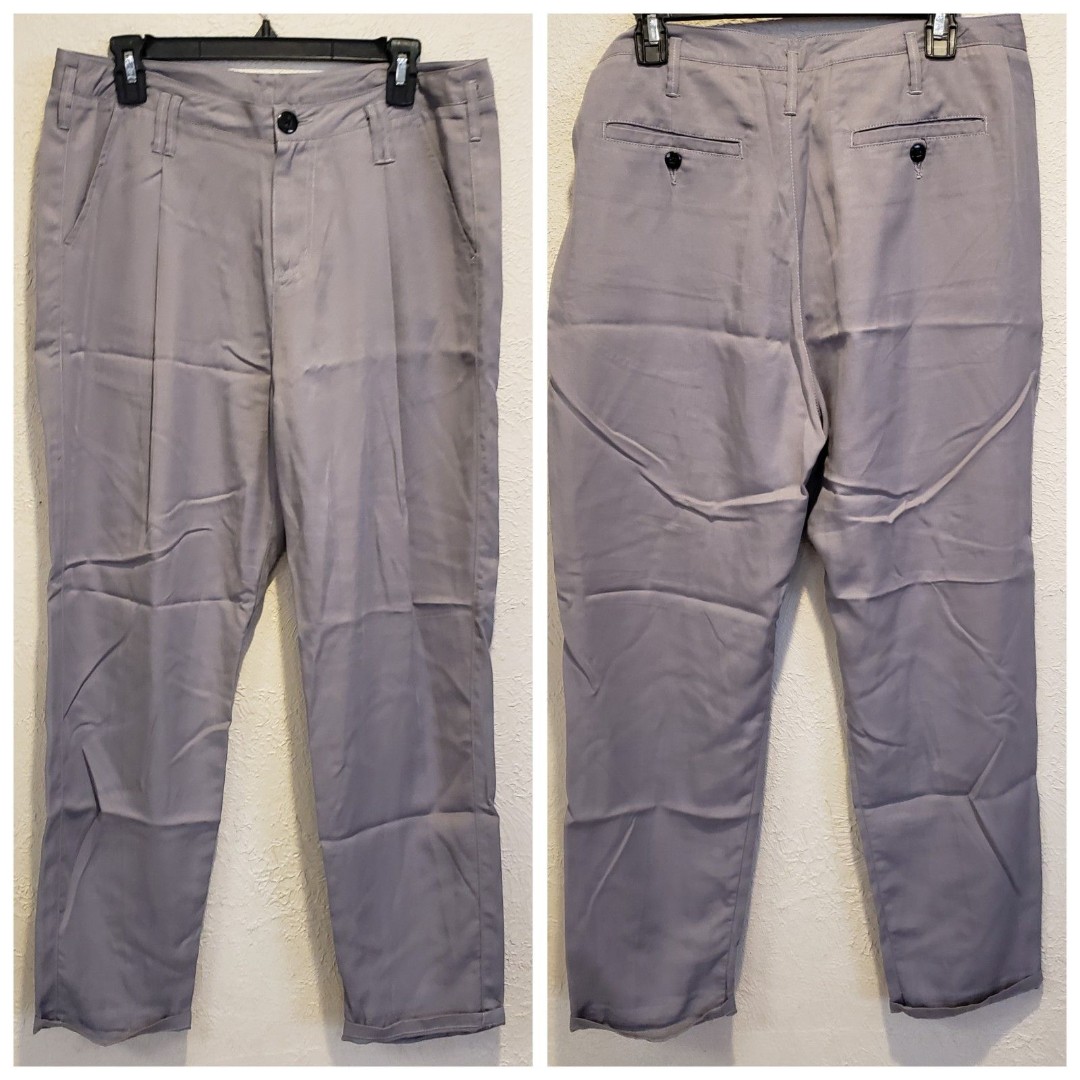 Sundance Womens Dark Gray/Taupe Tencel Pants Stretch Casual Dress Sz 10