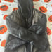 American Eagle leather jacket hoodie, size small