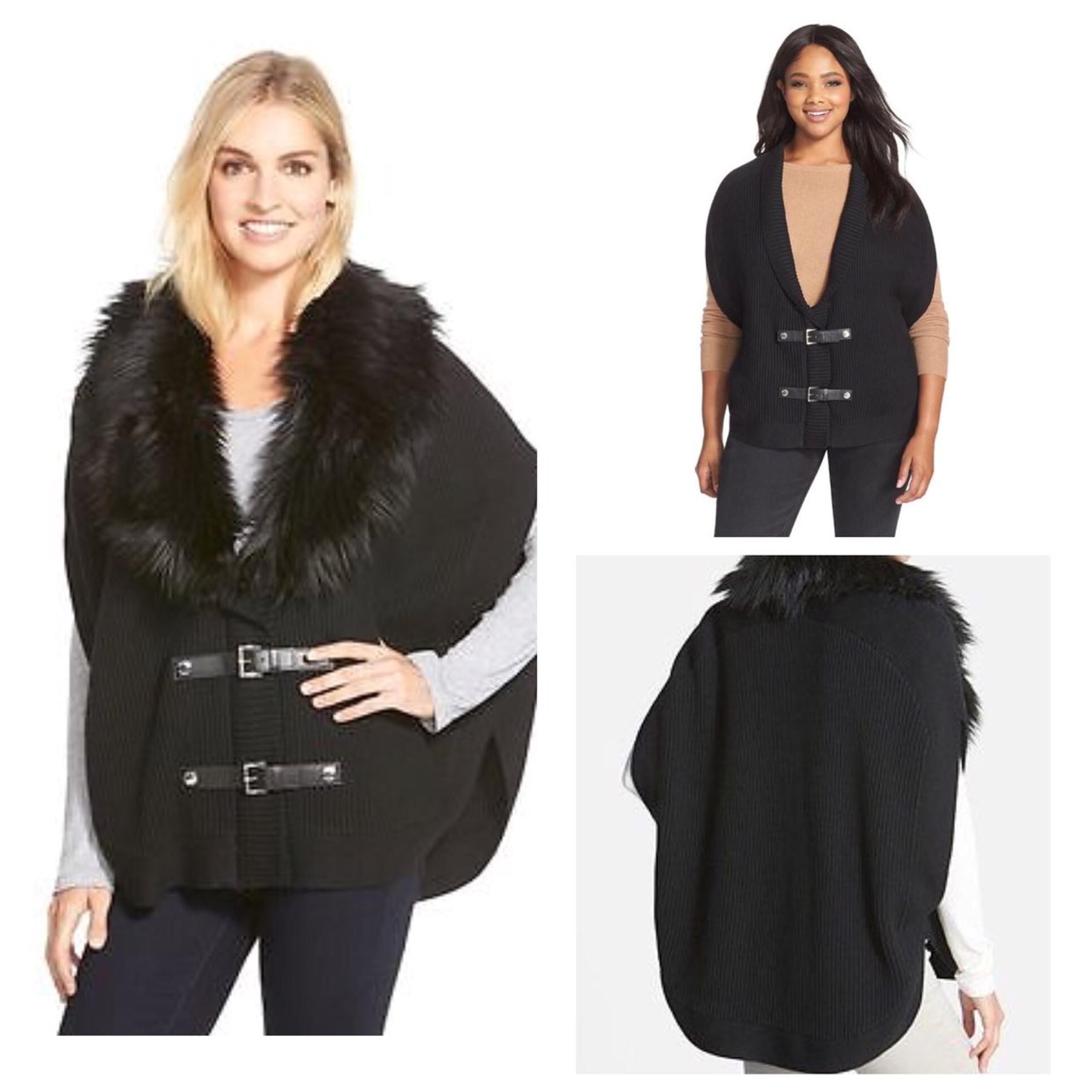 MICHAEL KORS Poncho Vest Sweater