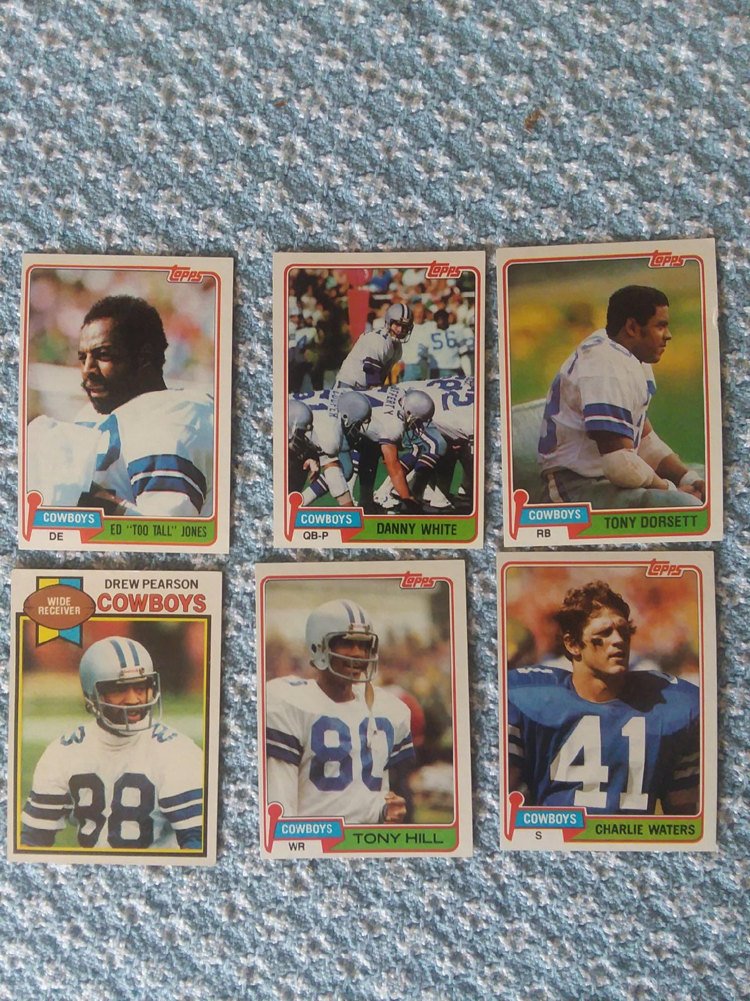 Lot Topps 1981 Dallas cowboys 10 card fo