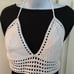 Handcrafted Crochet Mesh Halter Top